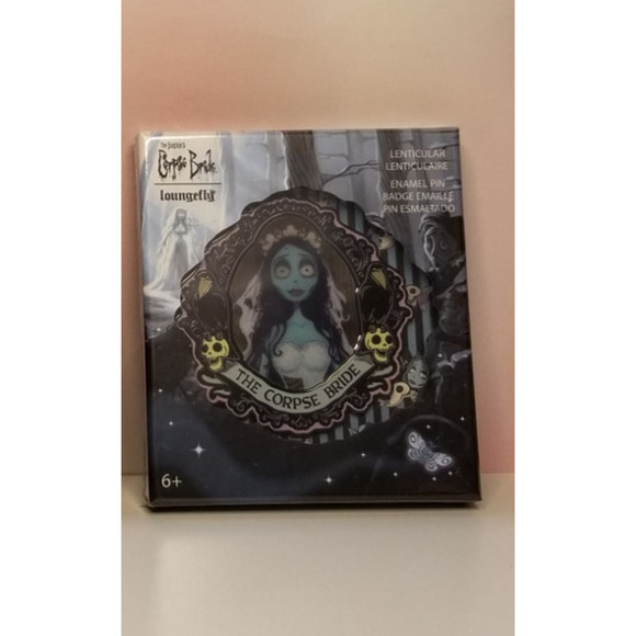 Loungefly Corpse Bride Moon Lenticular 3-Inch Enamel Pin NWT - Picture 3 of 5